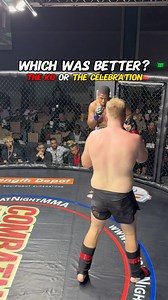 Is the KO or Celebration better? •••••••••••••••••••••••••••••••••••• Jackson Stanford aka @_thelastcaveman_ had a crazy KO and a crazier celebration. Jackson makes his way back to Combatagon this weekend in Orlando! Let Jackson know which you thought was more impressive, his KO or his celebration! #mma #ko | Combat Night