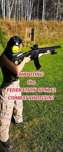 Shooting the Federation SPM 12 combat shotgun.