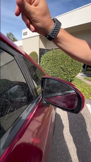 How to remove spider webs from car side mirrors
