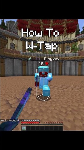 How to w-tap in minecraft #minecraft #pvp #mcpvp #tutorial