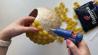 33K views · 861 reactions | Transform Paper & Pasta into a Decorative Flowerpot  | Diy Craft Ideas | Facebook