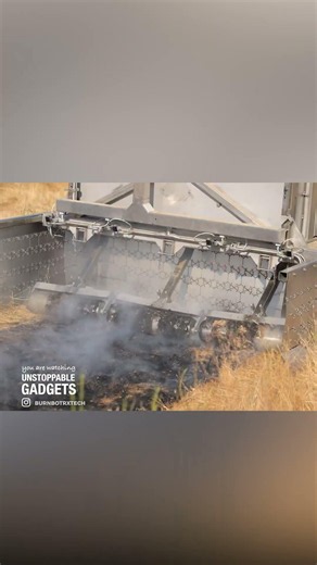 This robot intentionally burns dry forests