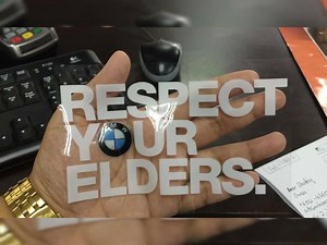 “Respect Your Elder” Sticker Cermin Kereta Serendah rm2/pcs untuk...