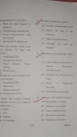 b.sc computer science (computer system architecture) question paper