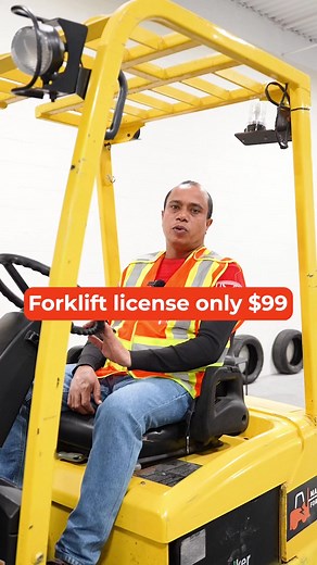 Affordable Forklift License Training for $99