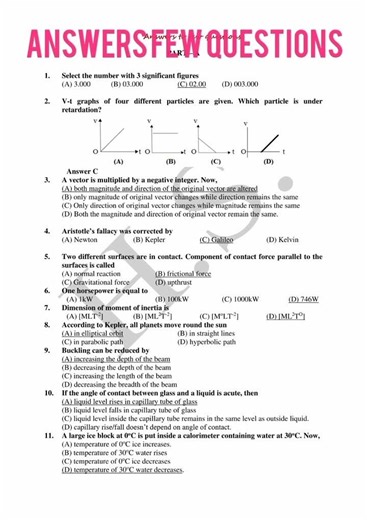 1st PUC physics MODEL QUESTION PAPER AND ANSWERS 2025-26 #intermediateexams