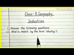 industries class 8 geography questions and answers | class 8 geography ch 4 question answer |