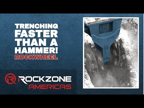 Rockwheel D30 Drum Cutter Trenching Hard Tennessee Limestone