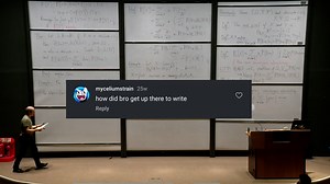 When we started putting our students lectures on YouTube and social media we knew there would be comments - positive, negative, funny, not so funny. But we weren't ready for one question that kept cropping up. So finally we've decided to answer it. Here's a film about whiteboards. PS: and here's the latest YouTube student lecture, part two of 'Multidimensional Analysis and Geometry': https://youtu.be/ywf8aQQGlqw | Oxford Mathematics