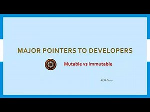 Mutable vs Immutable in AEM as Cloud Service