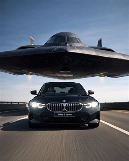 Speed vs Stealth 🚀 BMW 3 Series x B-2 Spirit (4K Cinematic) #cars #bmw #b2bomber #edit