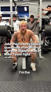 Jake Paul raised questions about his appearance after posting a video lifting weights while shirtless recently. | New York Post Video