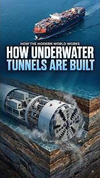 HOW ARE UNDERWATER TUNNELS BUILT? 🌊🚇 | How the Modern World Works #youtubeshorts#ytshorts #viral#fyp