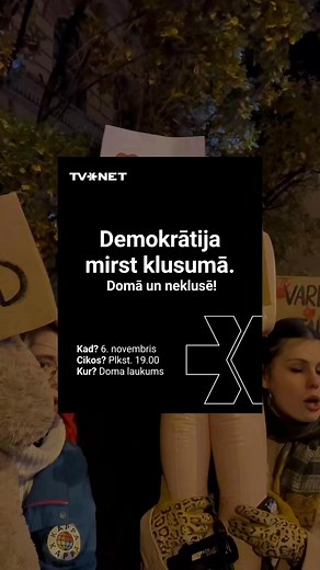 ☝️ TVNET GRUPA iestājas par demokrātiju un cilvētiesībām Latvijā. Demokrātija nav veikals, un Stambulas konvencija nav akcijas prece. Likums par Latvijas izstāšanos no Stambulas konvencijas tika pieņemts ar opozīcijas un ZZS balsīm. Šī ir varas tehnoloģijas operācija. ❗6. novembrī Doma laukumā notiks protests pret šo politiķu spēli. | TVNET