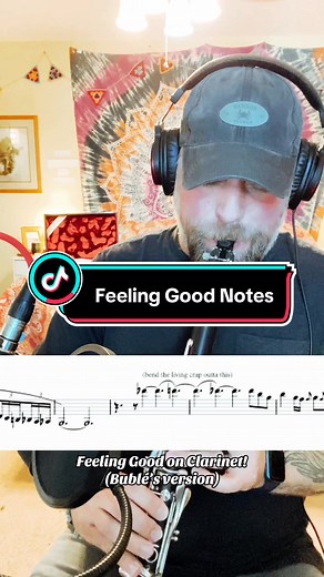 Replying to @Ryan 🇬🇾🇮🇳 Here’s the notes!! #feelinggood #michaelbublé #clarinet #coversong #fyp #fypシ