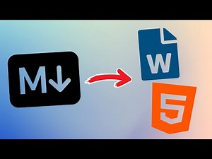 Convert Markdown to Word / HTML from VSCode
