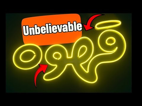 ✅ Just neon and wire! Starting the magic of neon signs from scratch