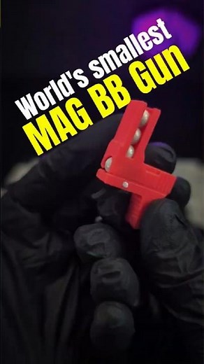 Worlds smallest 3D printed toy BB gun - now with 4 shot magazine! #3dprinting