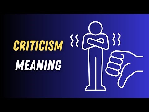 Criticism Meaning in English | Criticism Explained Simply with Examples