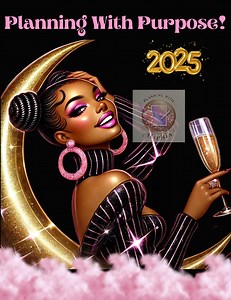 Black Girl Simplistic Dated 2025 Digital Planner - Etsy Canada