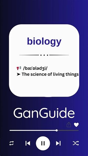 A2 English Word: BIOLOGY | Meaning & Pronunciation