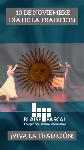 El Día de la Tradición celebra la cultura y las costumbres de un pueblo, transmitidas de generación en generación. Se honra a José Hernández y su obra "Martín Fierro" como símbolo de la identidad nacional, promoviendo el orgullo de las raíces, el valor de la herencia cultural y la importancia de proteger y revalorizar nuestras tradiciones para un futuro mejor. 🇦🇷🇦🇷🇦🇷🇦🇷🇦🇷🧉 #CSIBlaisePascal #parati | Colegio Secundario Informático Blaise Pascal
