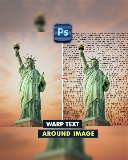 Graphic Designer on Instagram: "How To Create Warp Text Around From Any Image In Adobe Photoshop Tutorials By @graphicinfluence01"