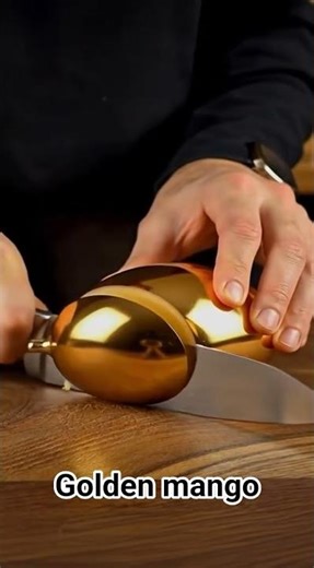 ASMR Golden Mango Cutting & Eating | Super Juicy & Sweet | No Talking | Satisfying Knife Sounds #asm