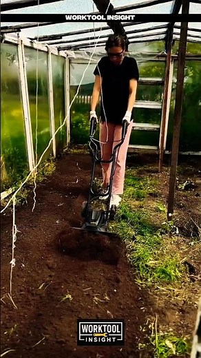 Electric tiller tool for fast soil work in greenhouse