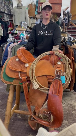 1.1K views · 17 reactions | New Saddle! #reloadcowgirls #saddle #western #tack #westerntack #leatherwork #saddleshop #westernconsignment #adventuresinconsignment #trading #post #tradingpost @topfans Reload Outdoors | Reload Out West | Facebook