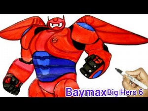 Baymax ! big hero 6 | Disney XD | How to draw baymax big hero 6