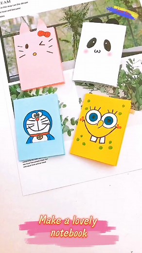 Make a cute notebook 📒#notebook #diy #craft #handmade #origami #tutorials #foryou #fyp #usa_tiktok