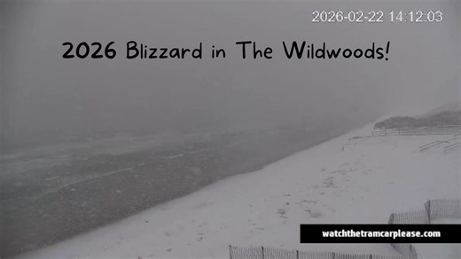 The Blizzard of 2026 is here in North Wildwood. | Watch The Tramcar Please