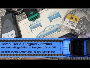 Uso del DiagBox PP2000 en Peugeot 206 cc GTi s16