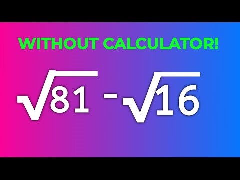Finding Square Root Without Calculator 