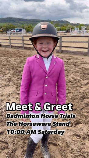 20K views · 1.2K reactions |  MEET IVY  IVY is doing her FIRST MEET & GREET Where  BADMINTON HORSE TRIALS Area  HORSEWARE STAND Day  SATURDAY Time  10:00 AM ❤️ Hope to see you all there ❤️ | Jumping with Ivy | Facebook