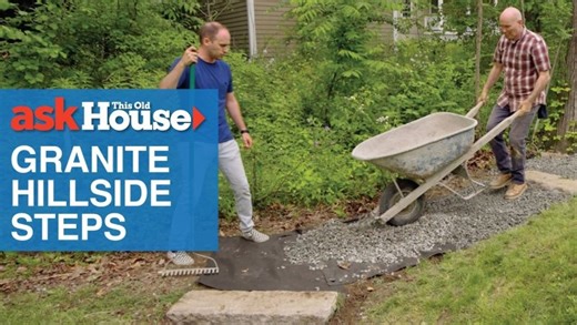 How to Install Granite Hillside Steps | Ask This Old House | Jerry Allen