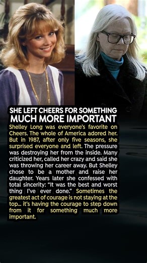 She Left Cheers for Something Much More Important