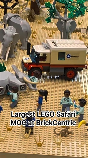 Largest LEGO Safari Zoo MOC with several animals #lego #legomoc
