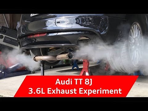 Audi TT 3.2 vs 3.6 VR6 Straight Pipe Muffler Exhaust Experiment