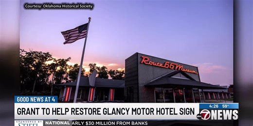 Oklahoma Route 66 Museum receives grant to restore historic neon sign