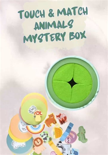 🐾 Unlock the Magic of Sensory Play! 🌟 Introducing our Touch and Match Animals Mystery Box, the perfect sensory playset for your little explorer! 🎉 ✨ What’s Inside? 🪣 Storage Bucket with Lid 🐾 15 Adorable Wooden Animal Figurines 🎴 15 Activity Cards for matching fun Here’s how it works: 1️⃣ Select a card and embark on an exciting adventure. 2️⃣ Reach into the bucket to find the matching animal. 3️⃣ Boost tactile exploration, sensory skills, and cognitive development with every match! 💡 Perf