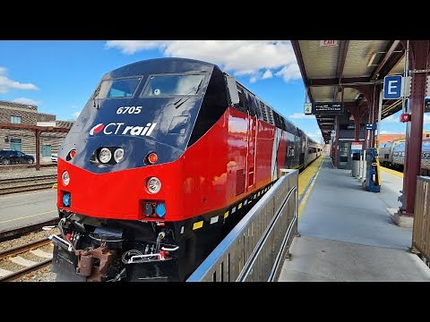 [4K] – Full Ride – Connecticut's CTrail Hartford Line – Southbound – Springfield – New Haven