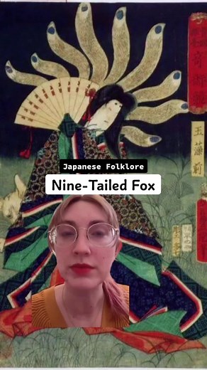 Nine-tailed Fox #yokai #japanesefolklore #ninetailfox #kitsune #japaneseurbanlegend