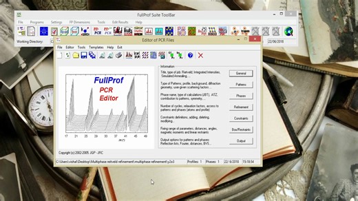 【简短教程】使用Fullprof进行XRD多相精修