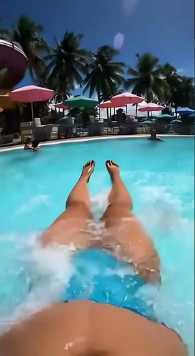 POV: The Steepest Water Slide Drop Ever 😱 | GoPro Ultra Realistic Ride #waterslide #pov