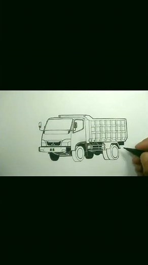 Shorts#menggambardumptruck, cara menggambar Truck, Truck Fuso , Truck oleng,by Heru