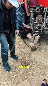 Work Smarter: Pulling Tree Stumps with a Tractor #WorkSmartNotHard #TractorLife #FarmTools | Ogunquit, Maine Oceanfront Rentals