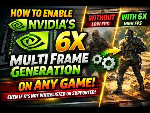 How to Enable 6X Dynamic MFG 6X to Any Game and Make Sure You're Using The Right NVIDIA App Settings