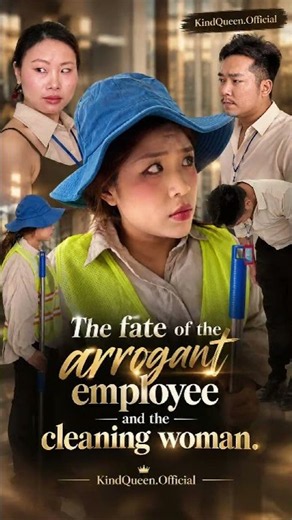 The fate of the arrogant employee and the cleaning woman#KindQueen #Kindness #Karma #respect